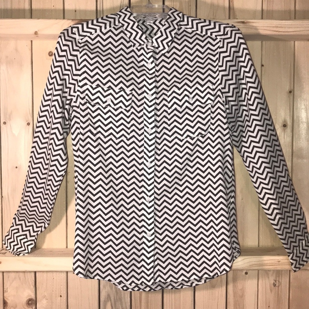 American Eagle Outfitters Chevron Blouse SP
